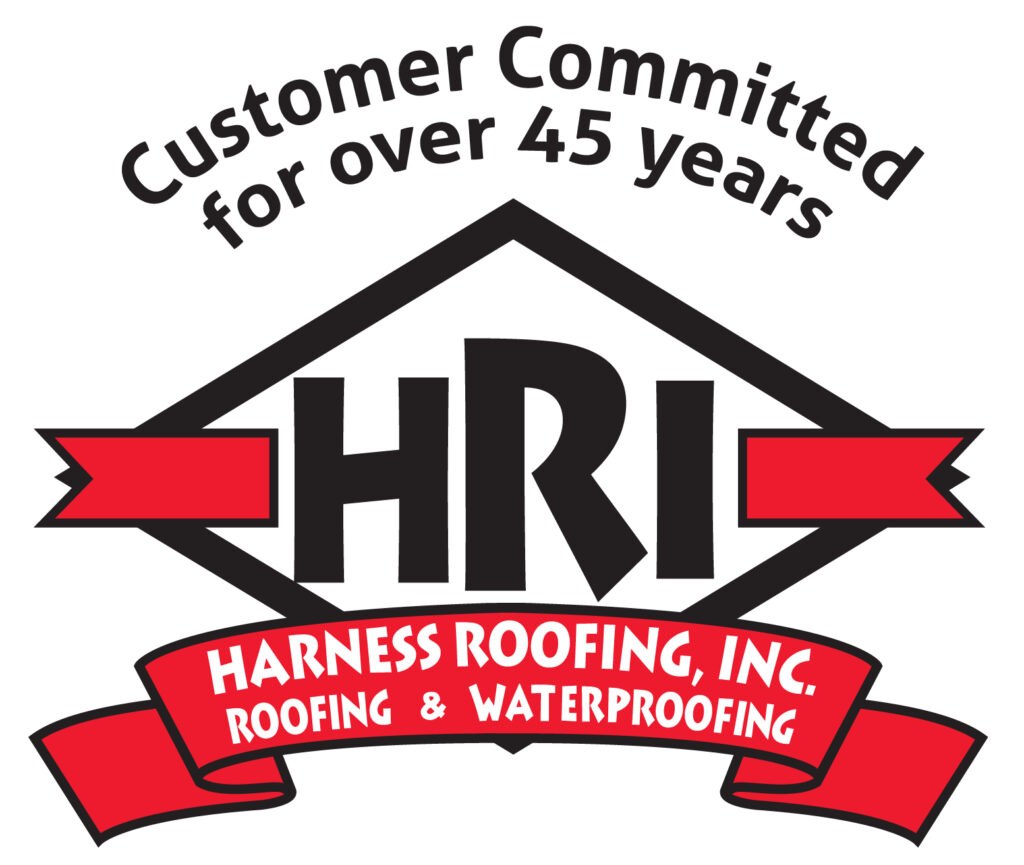 Harness Roofing Logo Customer Committed for over 45 years
